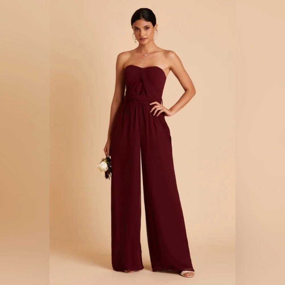 Birdy Grey Gigi Convertible Jumpsuit Cabernet xs extra small NWT NEW - Picture 6 of 10